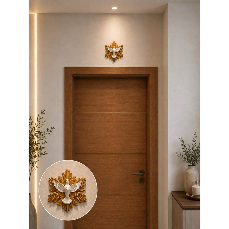Divino Espírito Santo Decorativo de Parede | Decoração Religiosa Católica em Impressão 3D
