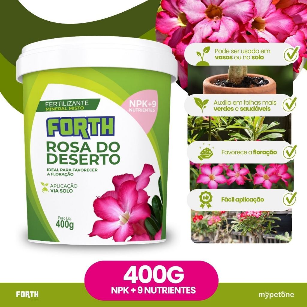 Adubo Fertilizante Forth Rosa do Deserto - 400 g