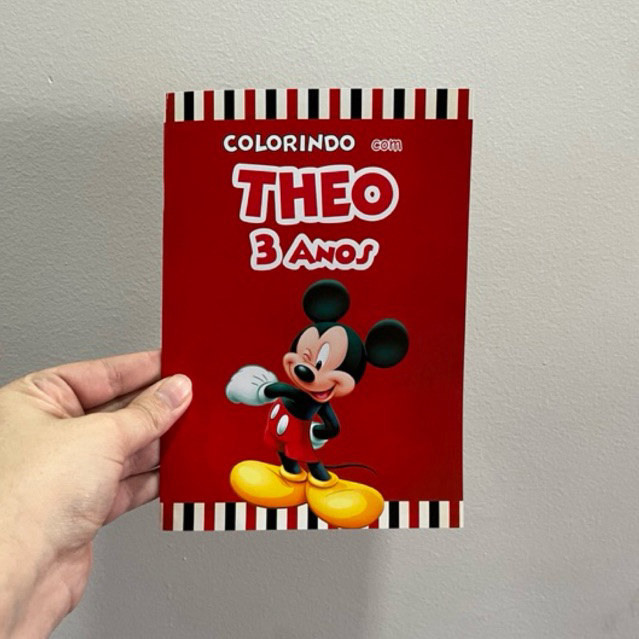 Kit Revistinha de Colorir Personalizada MICKEY Personalizado — imagem 2 de 2