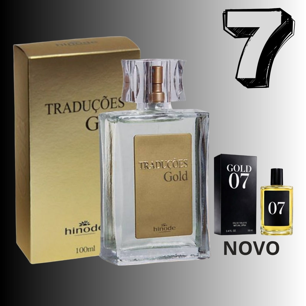 Perfume Masculino Gold Nº07 Referencia Traduções Hinode - 100ml/50ml - Polo Black - Amadeirado Aromatico - Aroma suave.