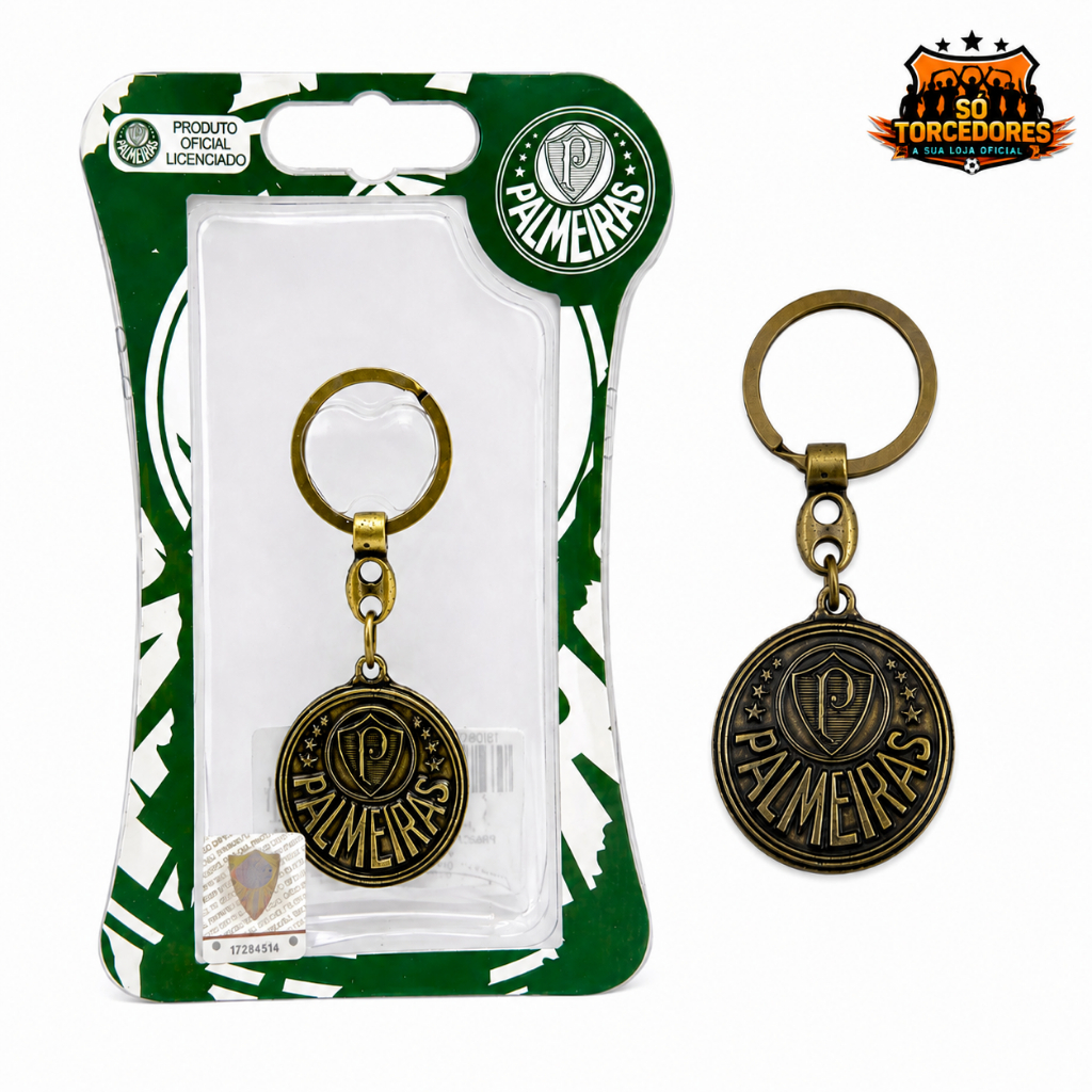 CHAVEIRO DOURADO OFICIAL PALMEIRAS