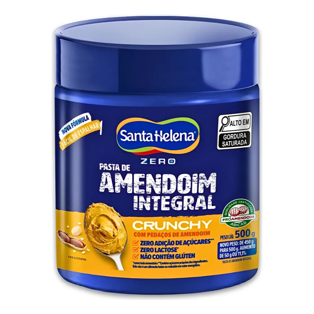 Pasta De Amendoim Crocante Santa Helena 500g