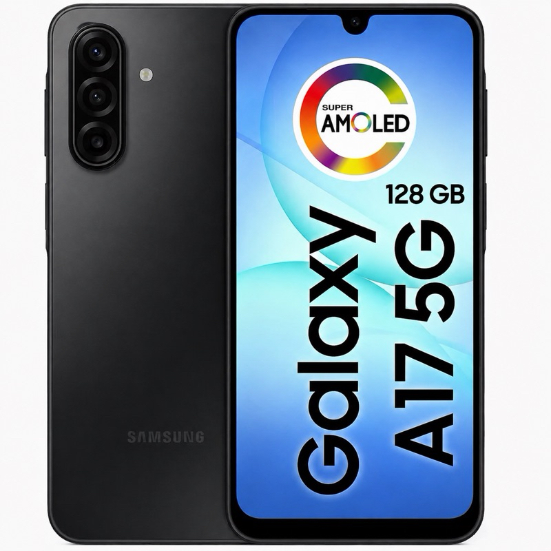Smartphone Samsung Galaxy A17 5G 128GB 6,7 Super AMOLED Câmera Tripla 50MP IA Ge