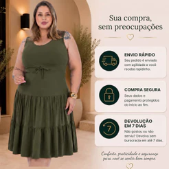 👗 Vestido Viscolycra Plus Size Feminino GG G1 G2 para Gestante e Eventos