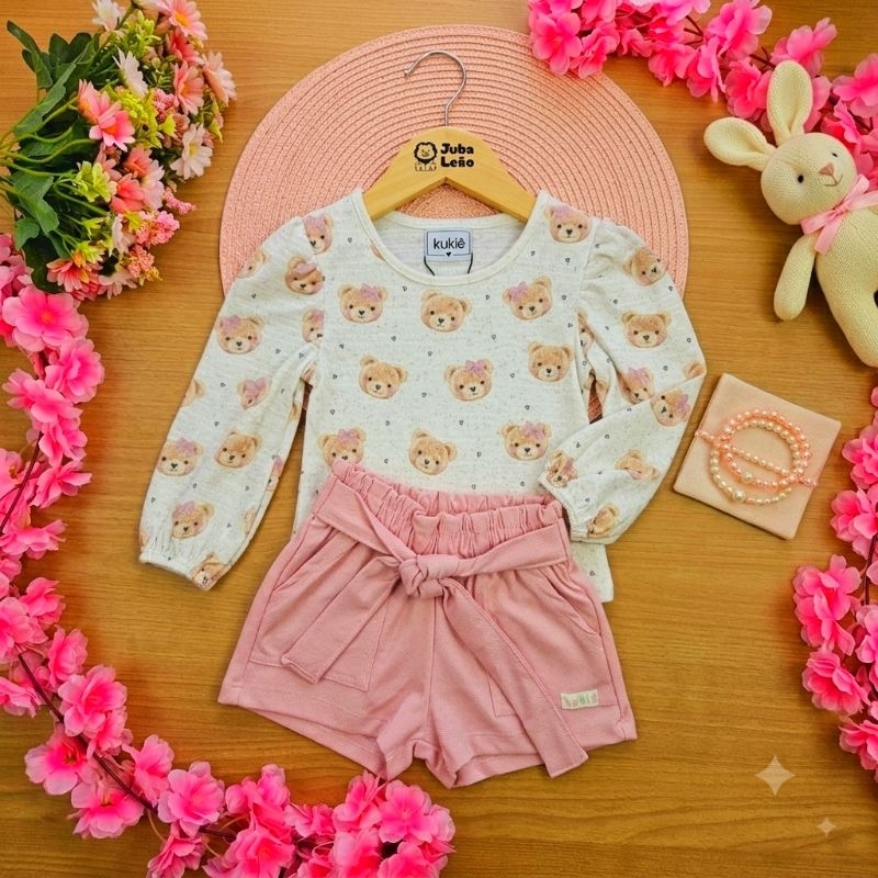 Conjunto Infantil feminino Kukiê