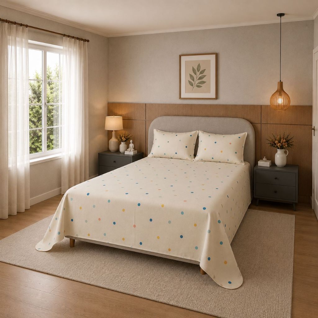 Jogo de Cama Casal 3 peças Microfibra 65G Estampada.