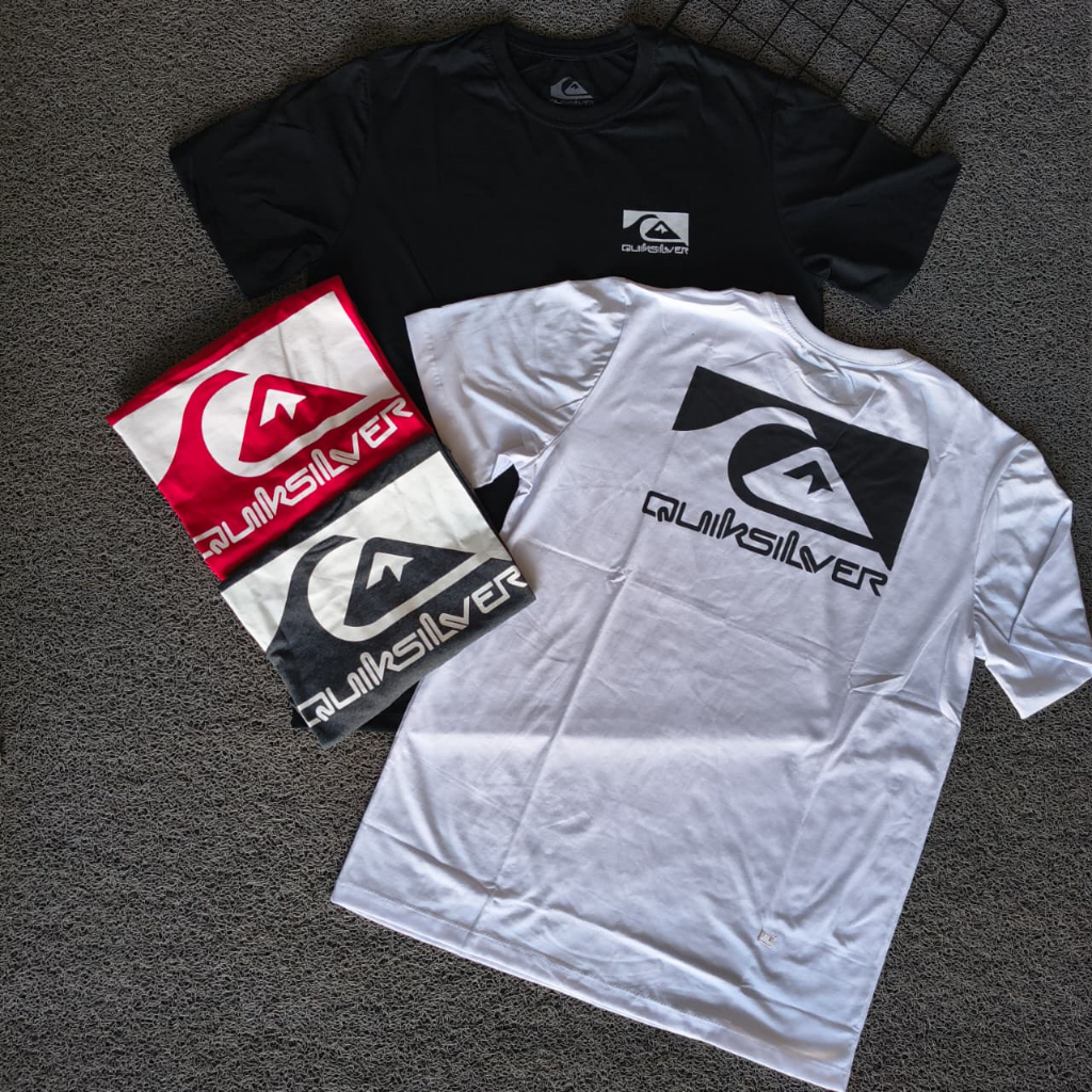 👕 Camiseta Quiksilver Premium Masculina Estampada | 100% Algodão | 🚚 Envio em 24h
