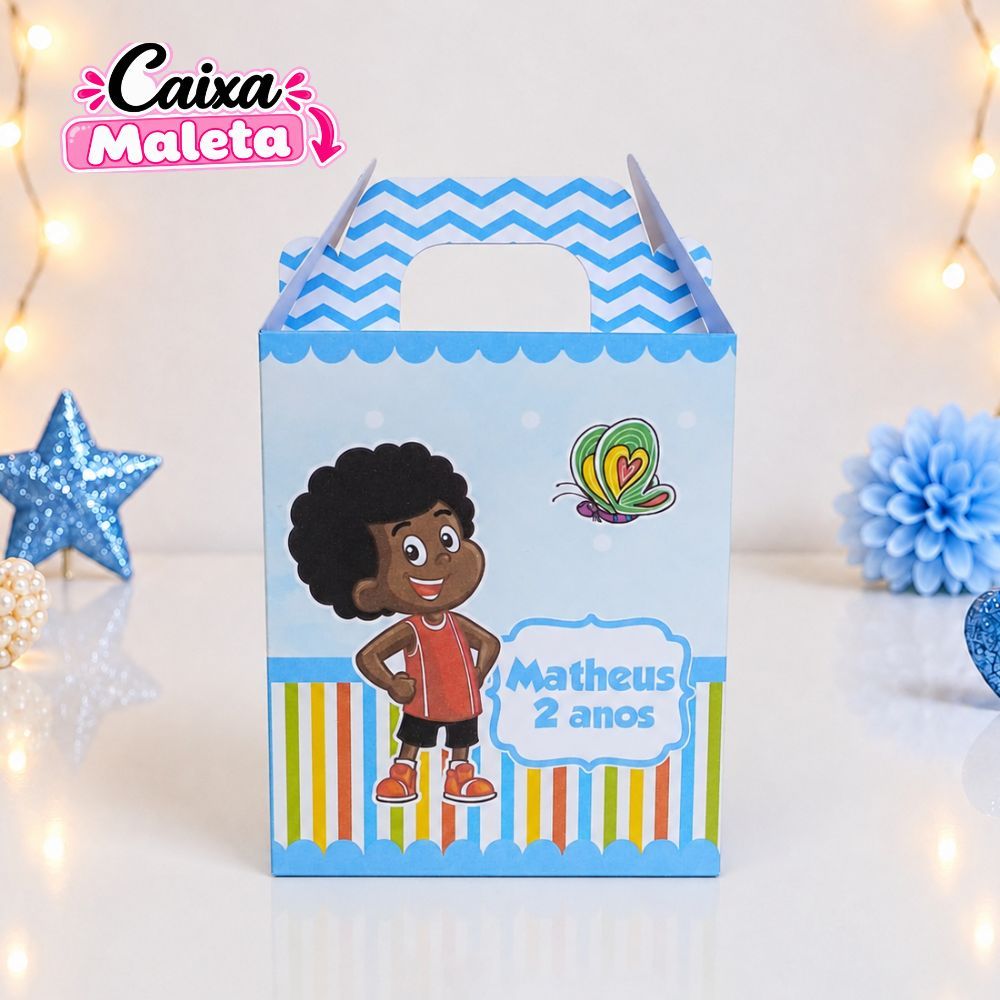 Caixa Maleta 3 Palavrinhas Personalizada / Lembrancinha Festa Infantil / Aniversário