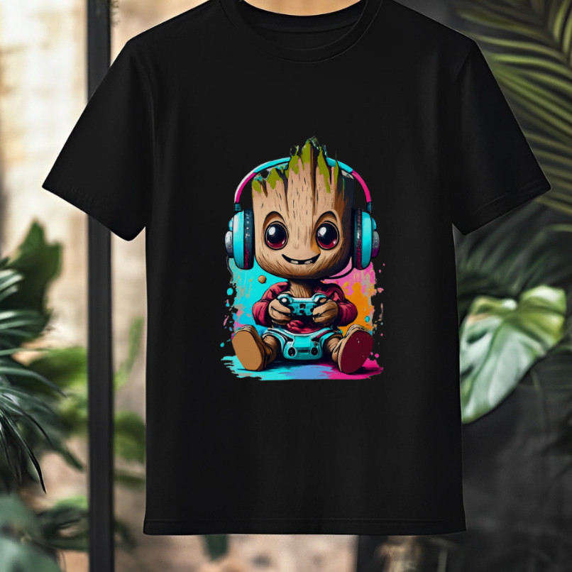 Camiseta Infantil Menino Manga Curta Camiseta Infantil, Algodão Estampa Personagens camiseta adulto