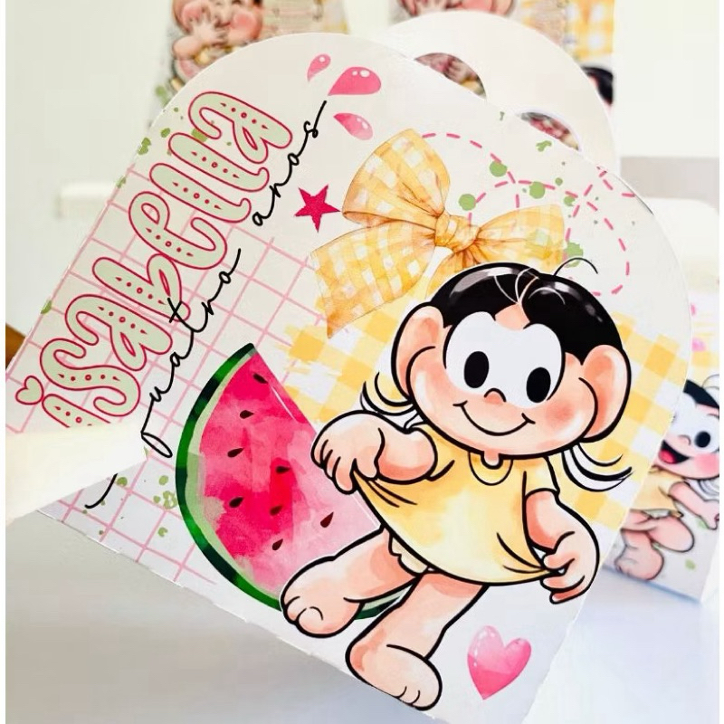 Kit Caixas Lembrancinhas Personalizadas MAGALI Aniversário Infantil