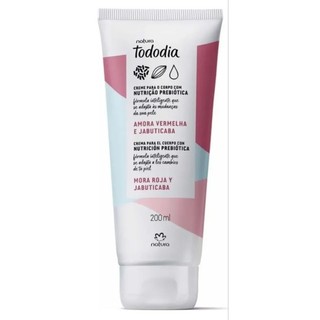 Creme Hidratante Nutritivo para o Corpo Tododia Amora Vermelha e Jabuticaba 200Ml