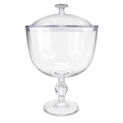 12 Taça Sobremesa EXCLUISEVE C/ TAMPA 1,25L NATAL 2025 BLACK FRIDAY (CHOCO) OFF