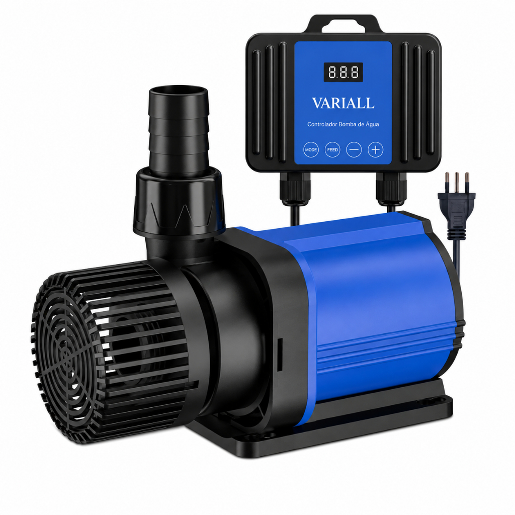 Bomba Submersa 20000L/h 150W 220V Com Controlador Eletrônico Para Aquário Lago Fonte Chafariz