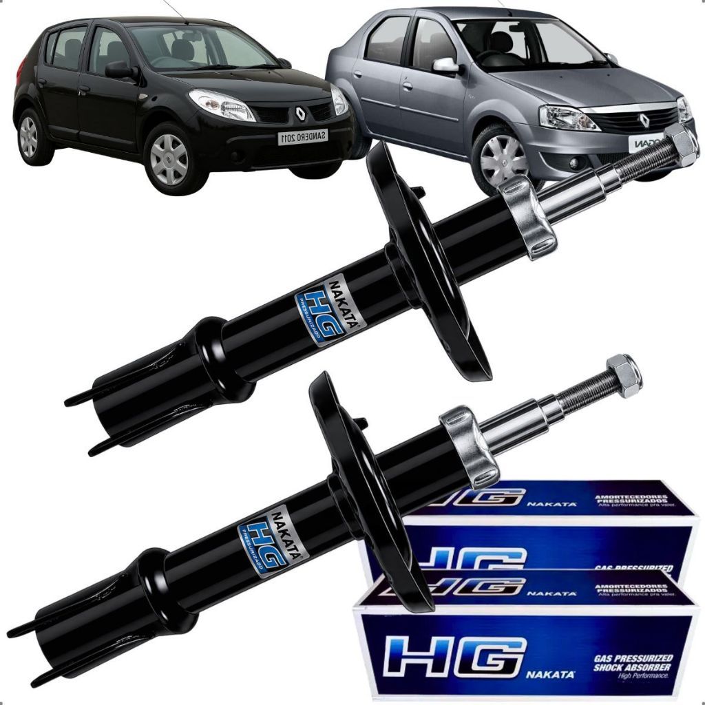 Par Amortecedor Dianteiro Logan Sandero 1.0 12v 16v