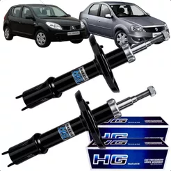 Par Amortecedor Dianteiro Logan Sandero 1.0 12v 16v