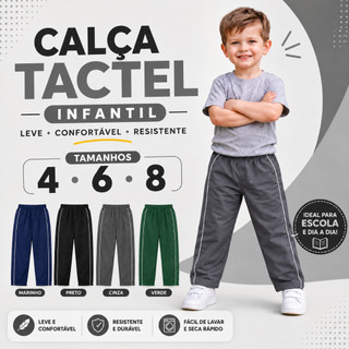 Kit 1 - 3 Calças Tactel Infantil  Uniforme Escolar 4|6|8 anos Moda Evangélica |107| Oferta