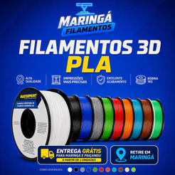 Filamento PLA Masterprint 1,75 mm 1 kg para impressoras 3D