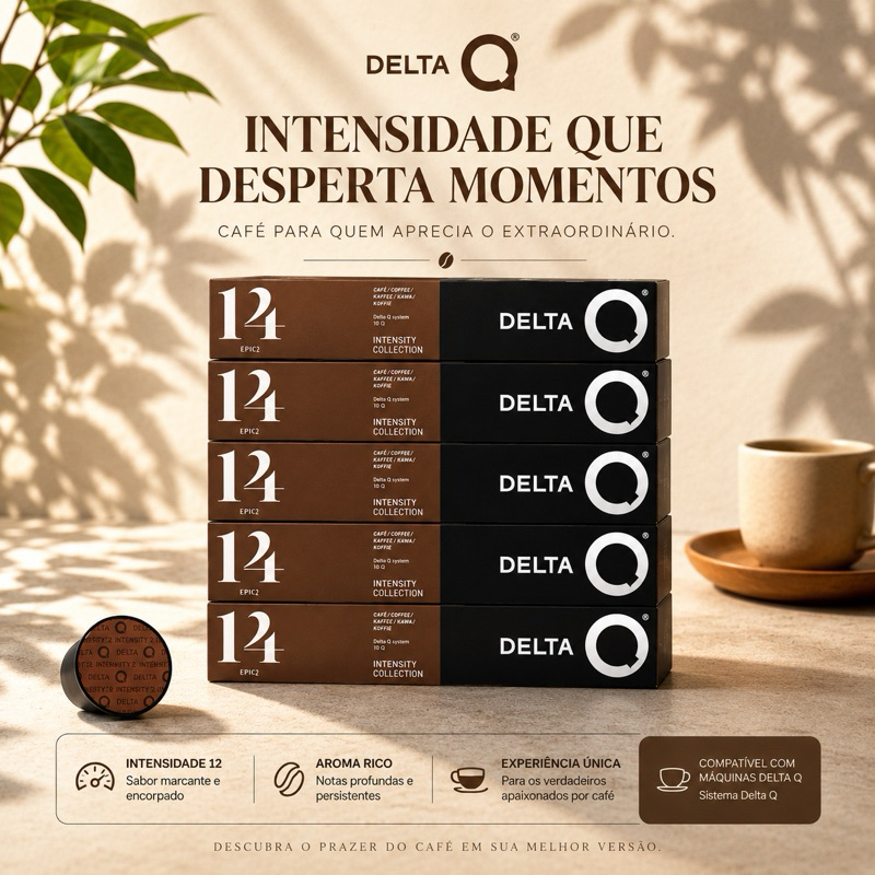 Cápsula de Café para Máquinas Delta Q Kit com 5 uni Epiq - (Intensidade 14)