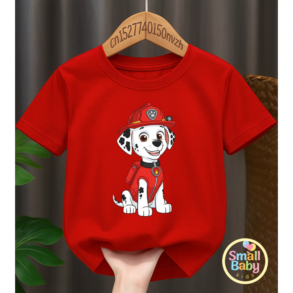 Camiseta Infantil Juvenil Unissex Personagens Patrulha Canina Paw Patrol Festa Temática Estampado