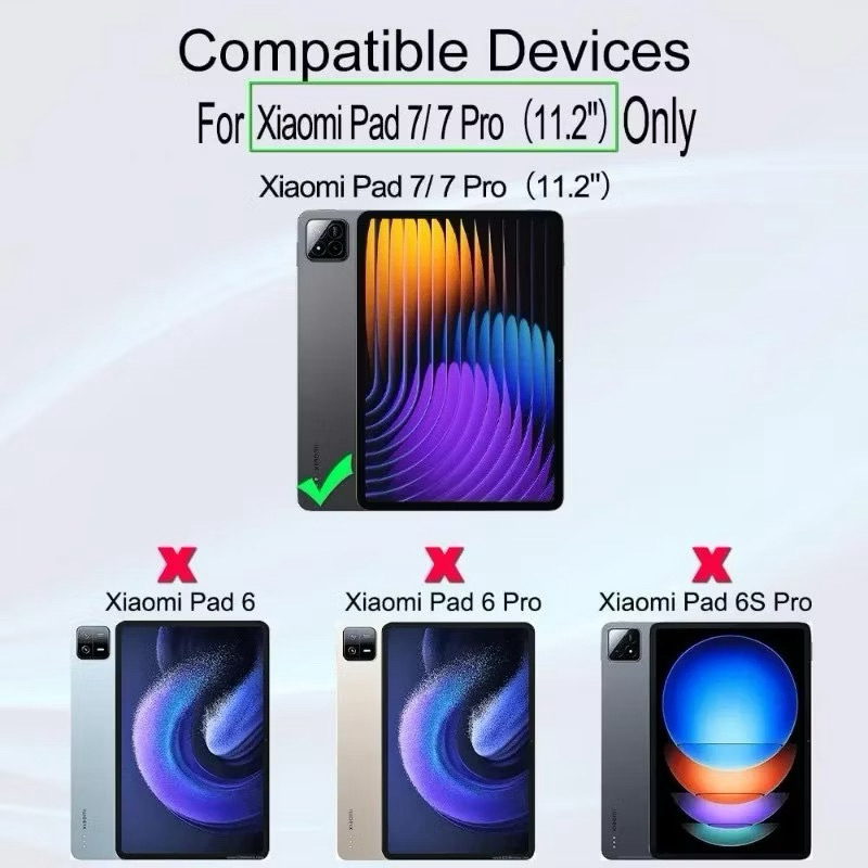 Capa Couro Sintético Girotorio de 360 graus para Tablet Xiaomi pad 7/pad 7 pro 11.2 (2024) capa para  mi 7 11.2 suporte