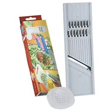OFERTA Conjunto Cortador Fatiador Descascador E Apoiador Para Legumes Batata Salada Dupla Face Multiuso Universal KEITA