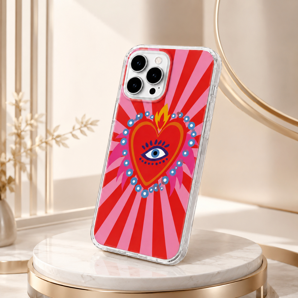 Capinha Fashion Anti Impacto Sagrado Coração - disponível para iPhone, Samsung, Motorola e Xiaomi