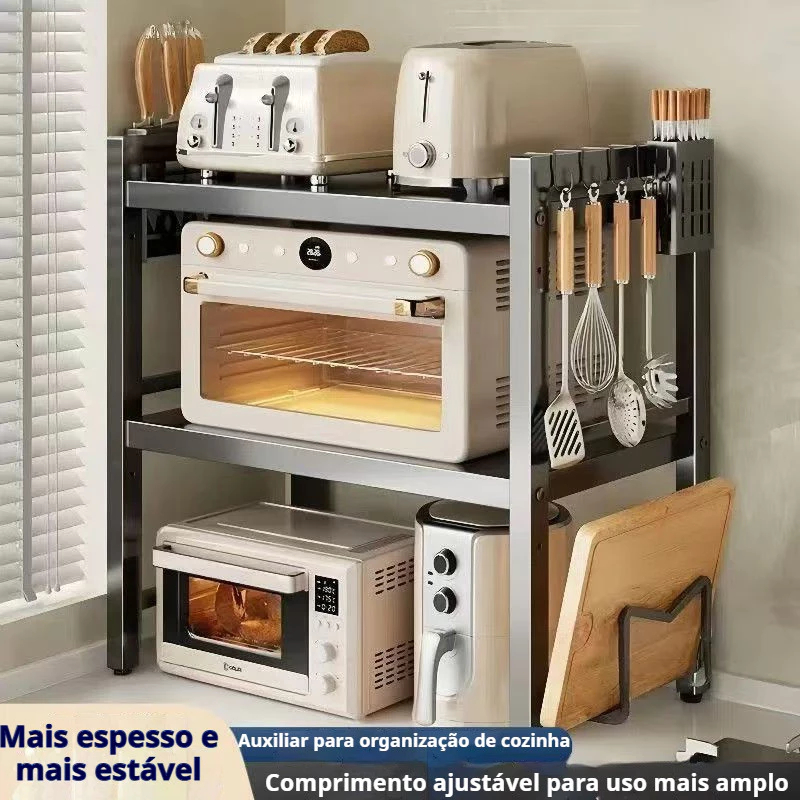 Rack Metálico Multiuso Ajustável Para Microondas