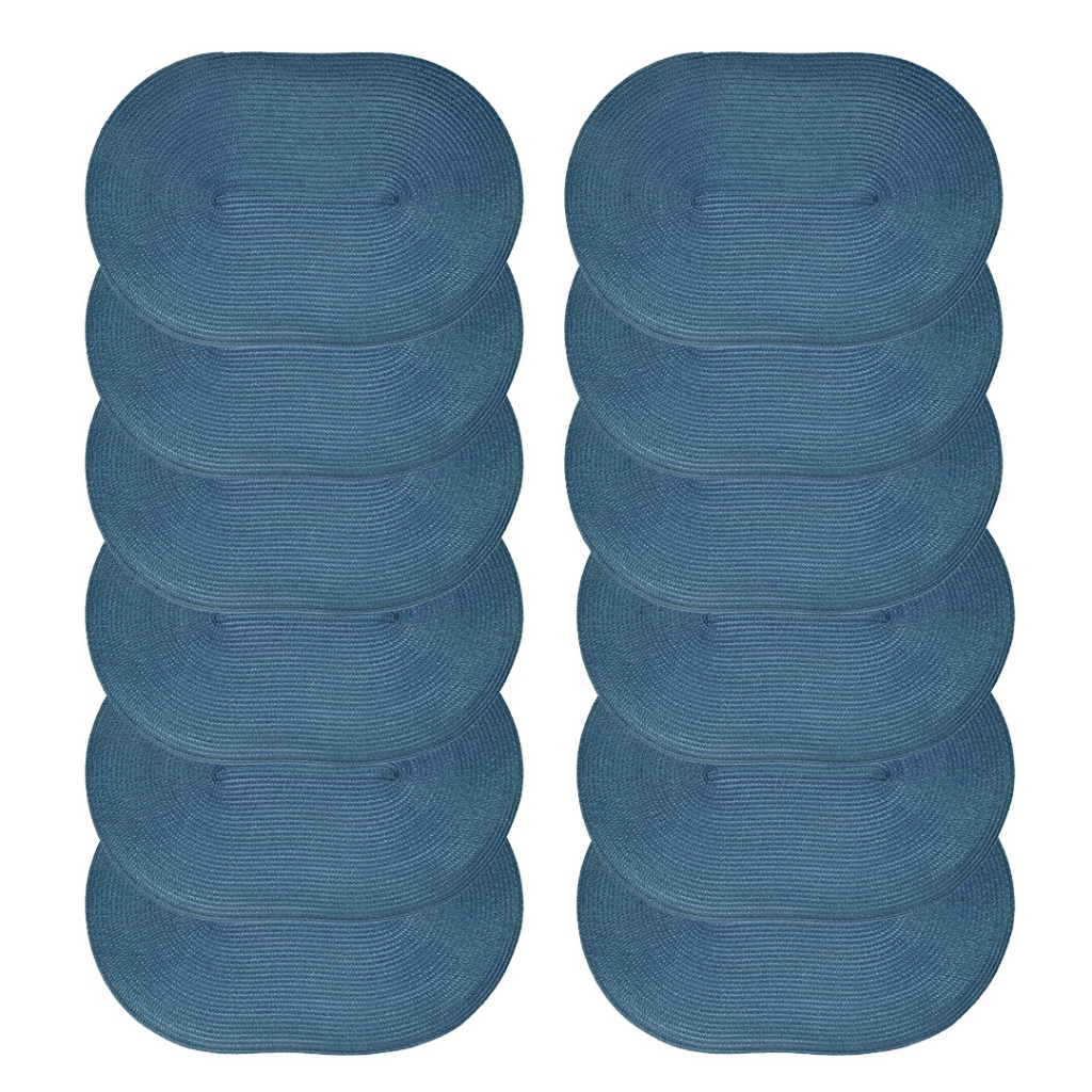 Jogos Americano de Mesa Requinte Oval Kit com 12 Unidades - Tessi