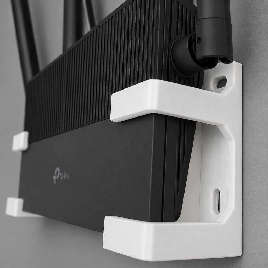 Suporte Roteador Ajustavel Universal Parede Organizador WiFi Modem