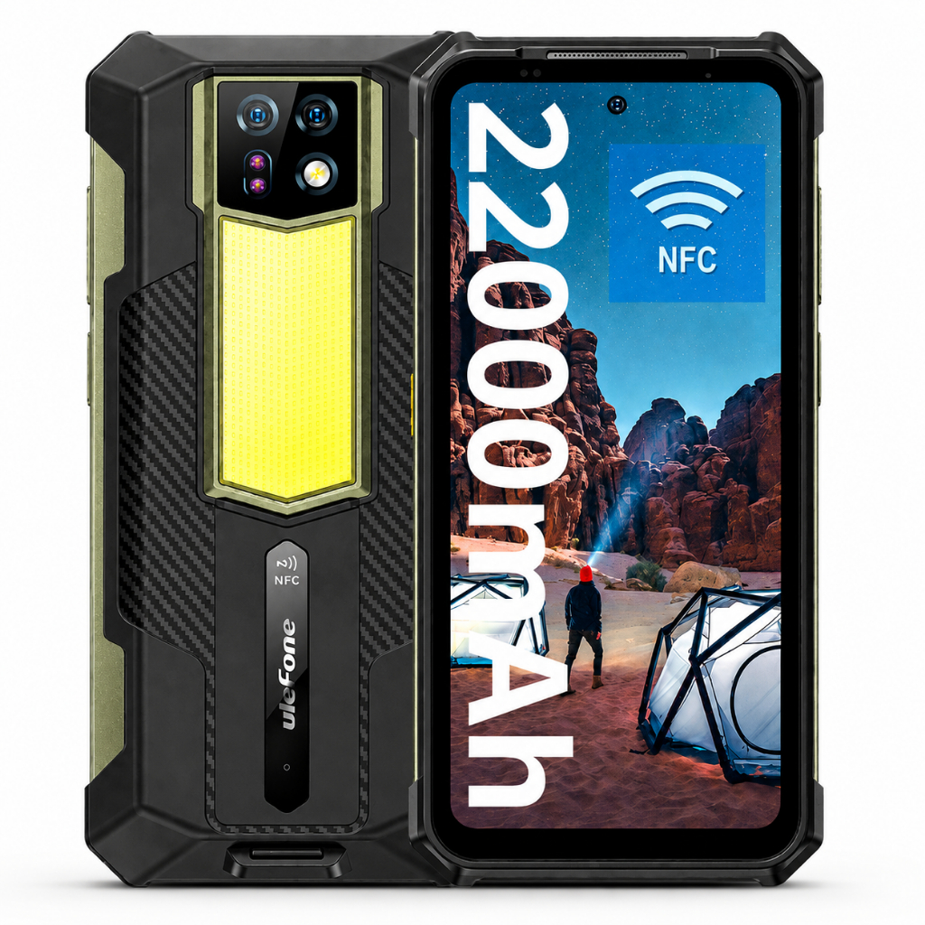 Celular Ulefone Armor 24 Ultrarresistente – 22000mAh, 256GB, Até 24GB RAM, Ideal para Trabalho