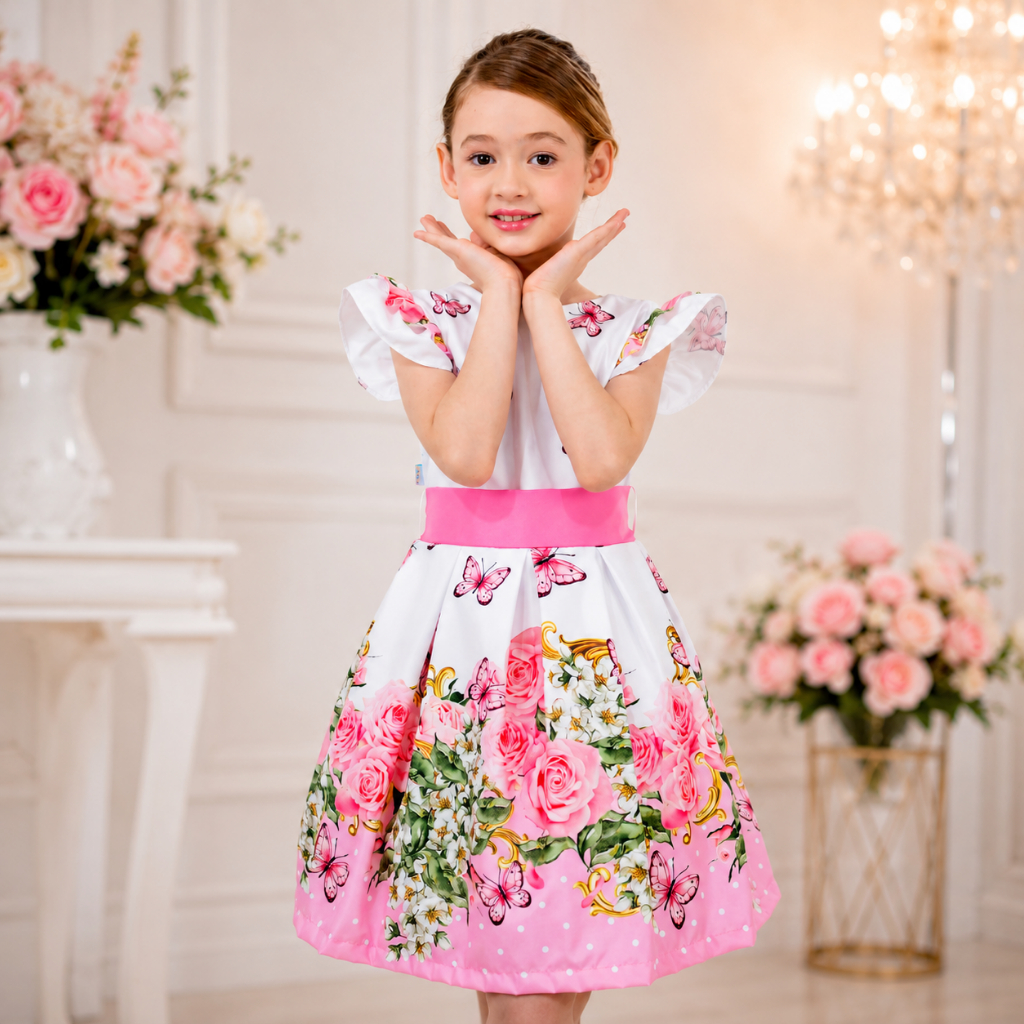 Vestido Jardim Encantado Flores — imagem 2 de 2