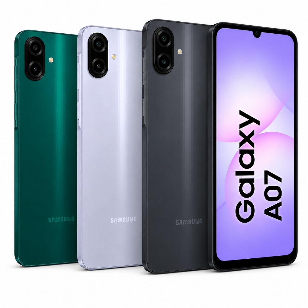 Celular Samsung Galaxy A07 128GB, 4GB, Câm. 50MP, Tela 6.7"