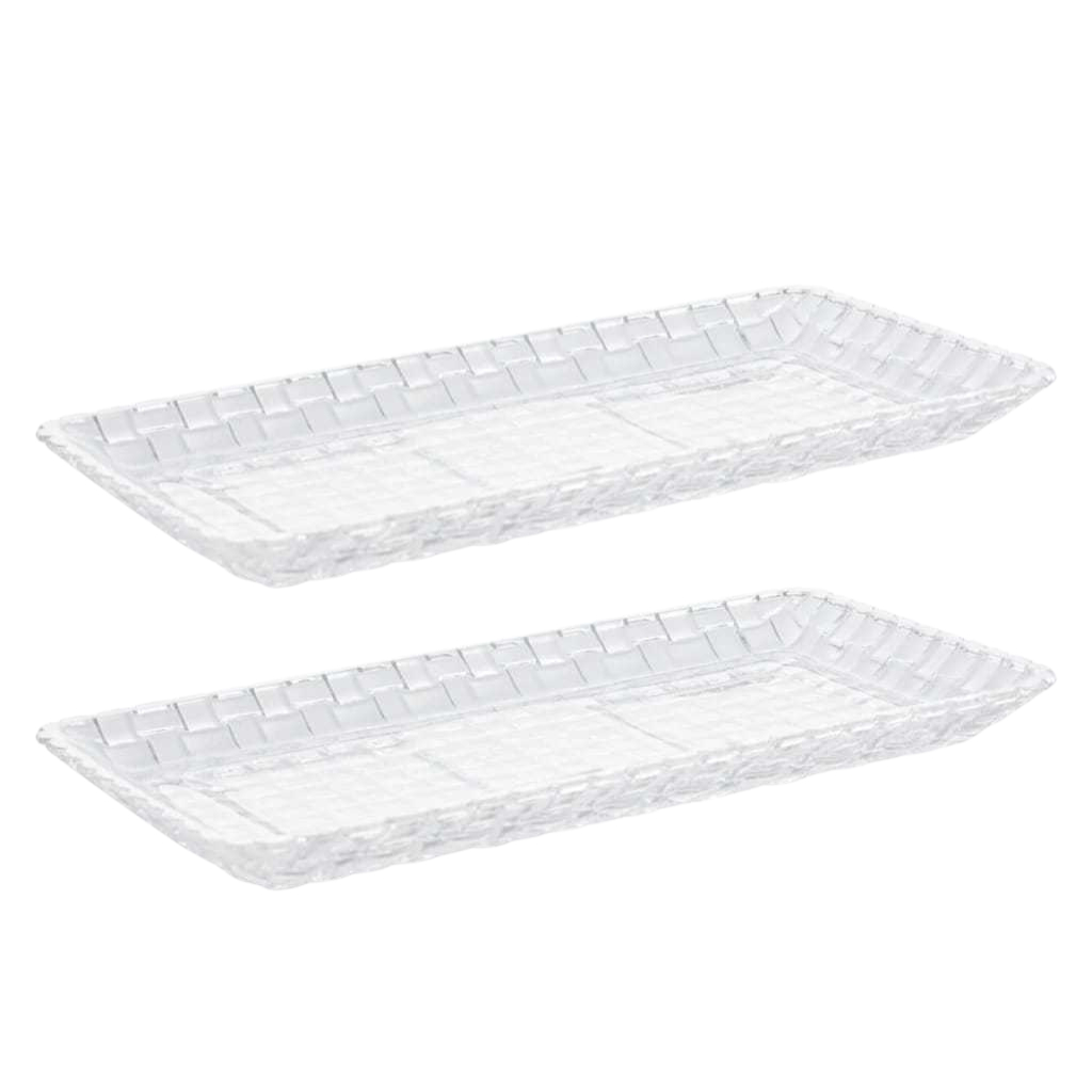 Travessa | Petisqueira | Bandeja De Cristal Lyor Tress 25x13cm Petisqueira Para Frios Doces E Mesa Posta