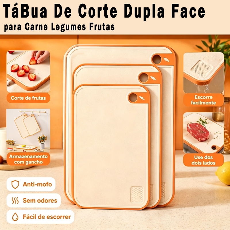 Tábua De Corte Antibacteriana À Prova De Mofo Com Função De Moagem Pode Ser para Cozinha e Jantar Maior e mais espesso