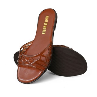 Rasteirinha Feminina Linha Jelly Sandália de Plástico Rasteira Tiras Confortável Casual Moderna Verão