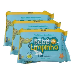 kit 420 Toalhas Umedecidas Bebê Limpinho