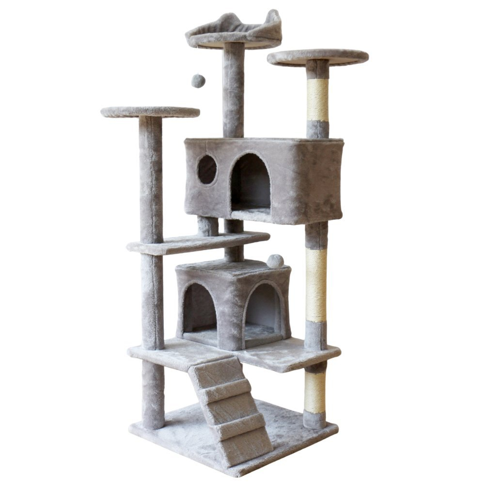 Arranhador Para Gatos Castelo Cinza