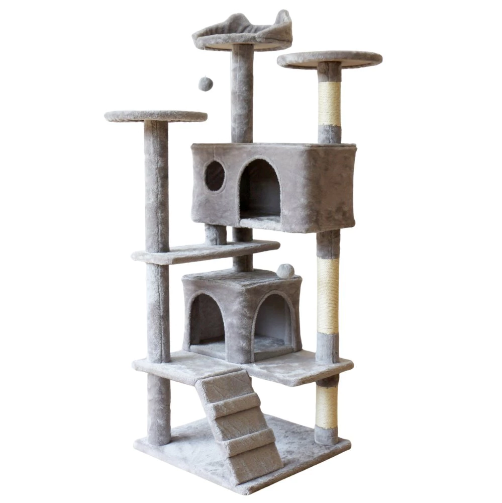 Arranhador Para Gatos Castelo Cinza
