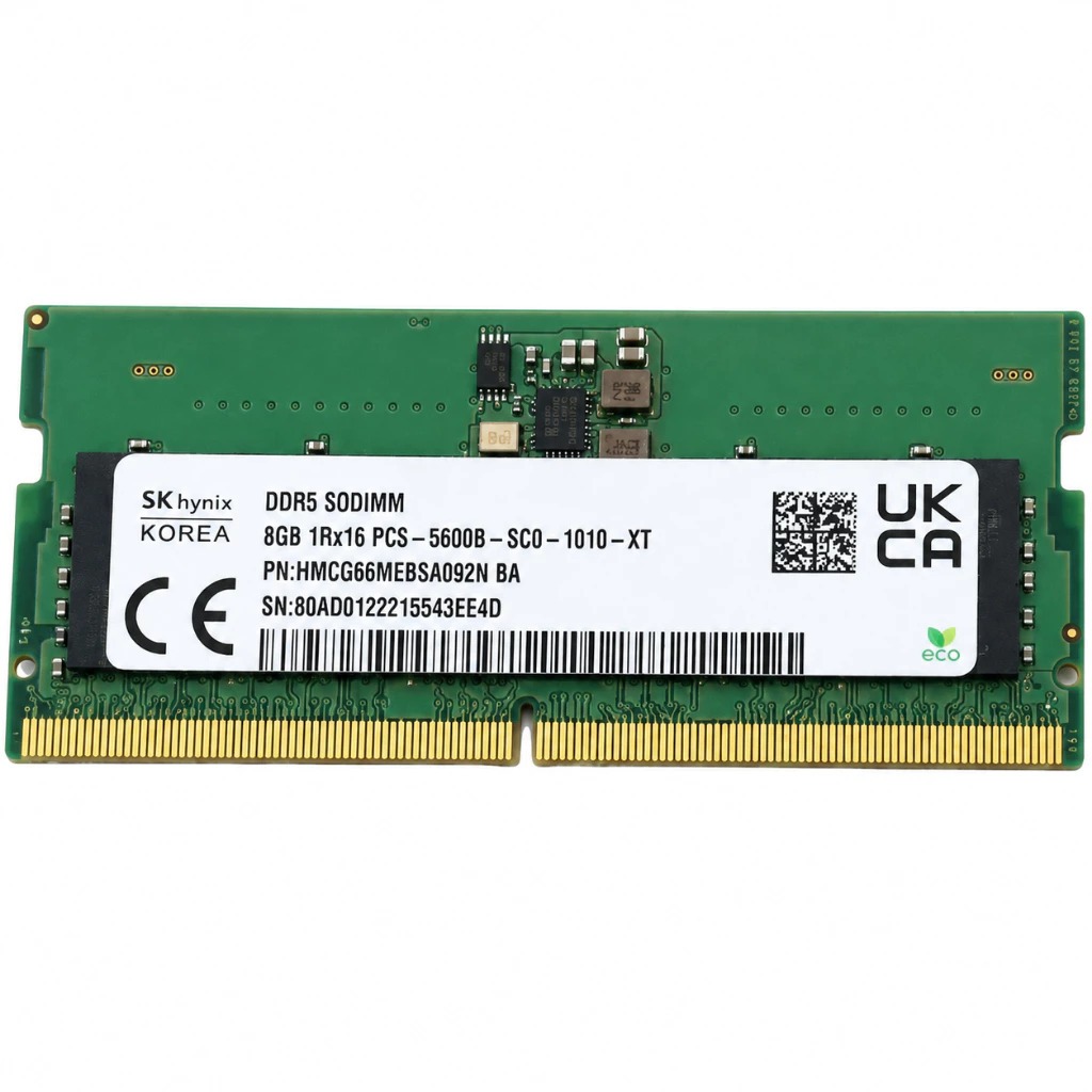 Memoria Ram DDR5 8GB LAPTOP SODIMM 4800MHZ 5600MHZ NOTEBOOK ADATA/XPG/CRUCIAL/SAMSUNG/SK HYNIX LACRADA