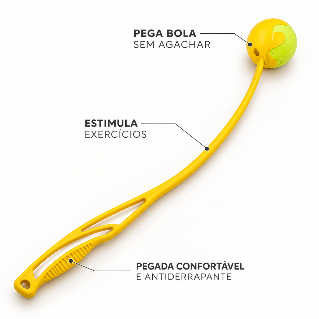 Lançador de Bola para Pet 60cm – Mais Alcance e Menos Esforço