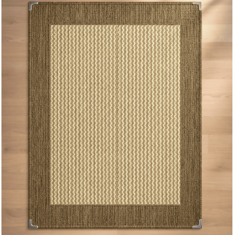 Tapete Sala Quarto Sisal Mescla Antiderrapante 200 x 150 Decoração Moderno  Com Ponteiras