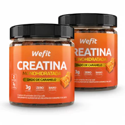 Kit 2 Creatina De Caramelo Pote Com 60 Unidades Wefit