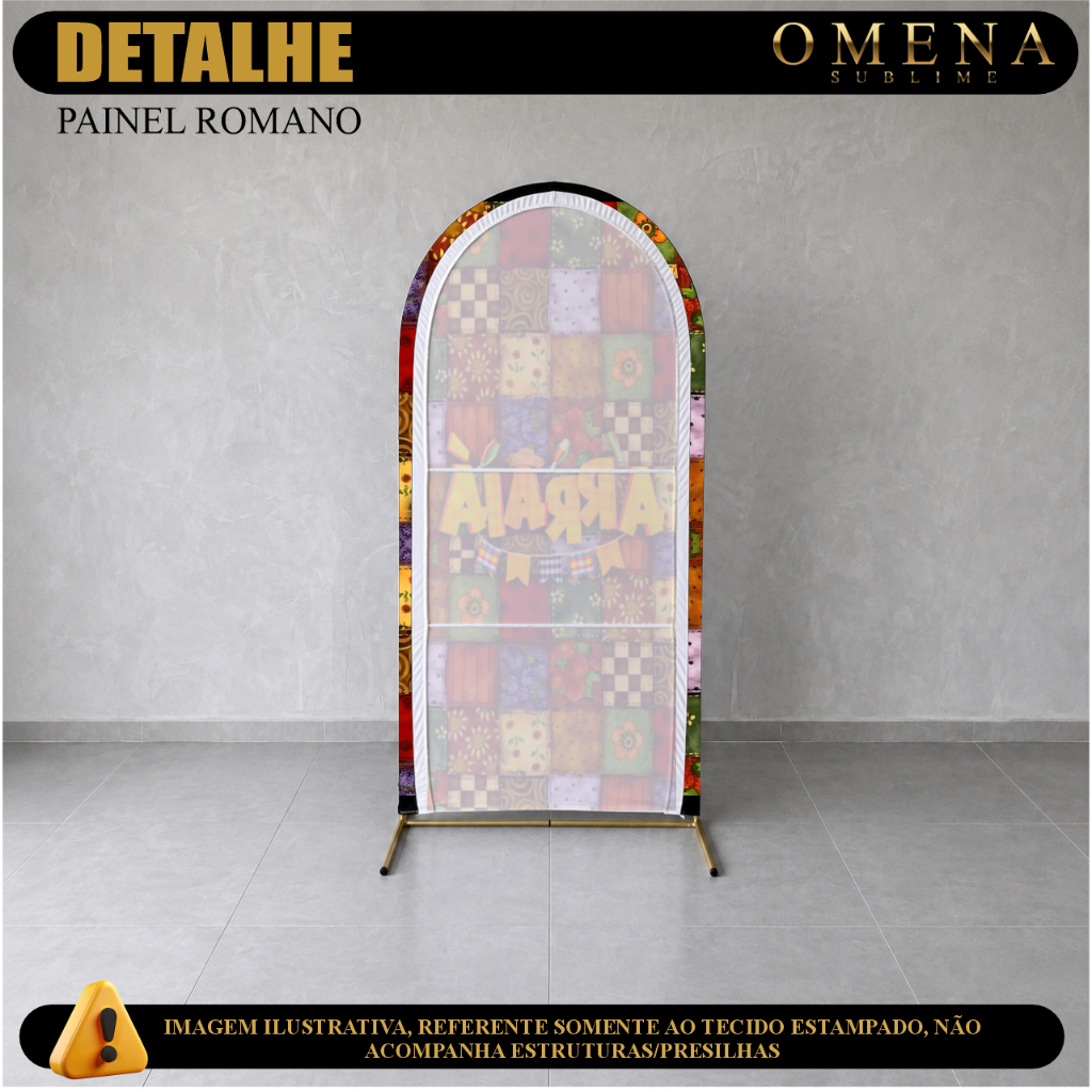 Capa Painel Romano Natal Efeito Realista 3D Tecido Premium Vest Facil 2m X 1m — imagem 2 de 2