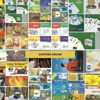 LOTES ESPECIAIS ** 10 CARTÕES TELEFÔNICOS * Ótima qualidade expostos de forma prática para sua visualização