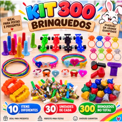 Kit 300 Mini Brinquedos Criança Aniversário Festa Sacolinha Saquinho Surpresa Natal Atacado