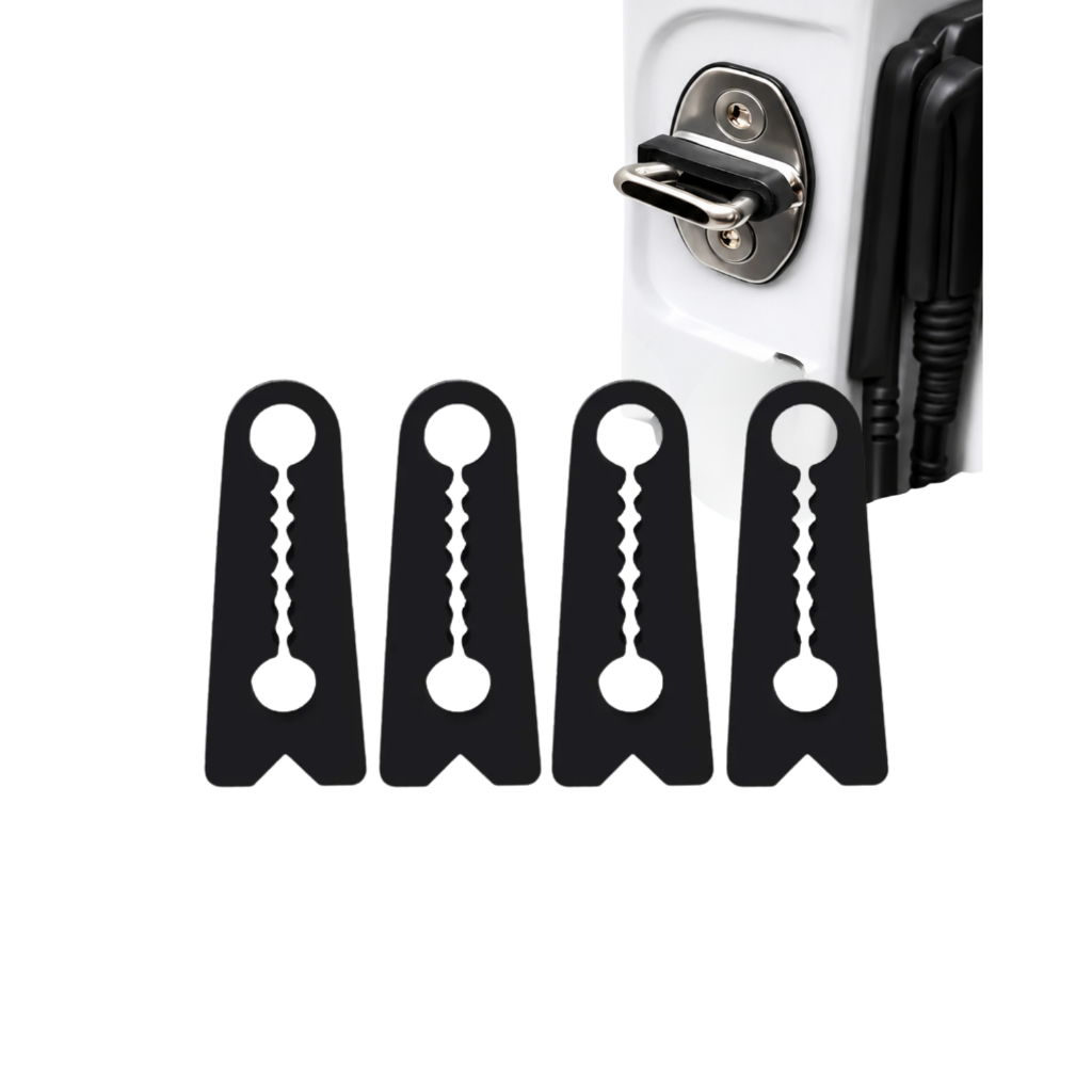 Kit 4 Peças Amortecedor Fechadura Borracha Protetor Porta Carro Batente Anti Impacto colisao Veicular Amortecedor batida
