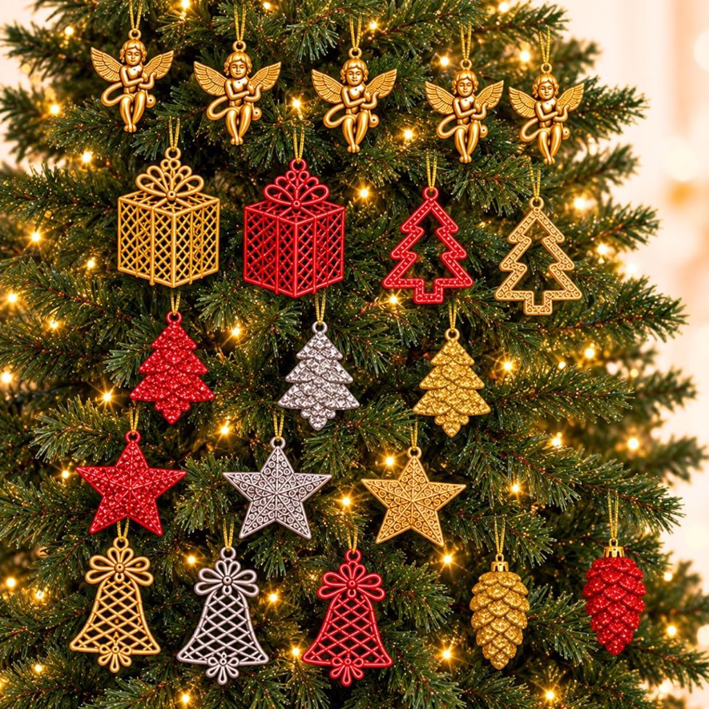 Enfeites Pingentes Bolinhas Arvores de Natal Promoção Desconto Elegante Bonita Decorada