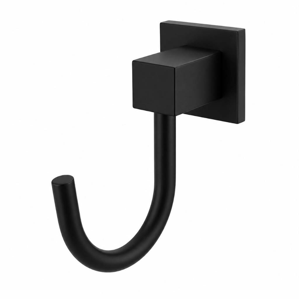 Cabide para Banheiro Luxo Modelo Grécia - Preto