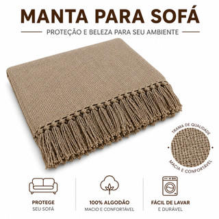Manta Para Sofá Luxo 2,10 x 1,20 m Tipo Capa De Sofá Protetora Promoçao