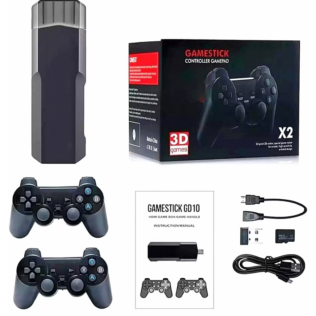 Game Stick 4K GD10 X2 64GB 30Mil Jogos Atualizado / Console Game, Jogos Retrô